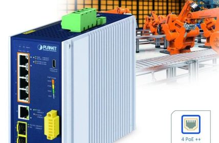 Industrieller Managebarer PoE++ Switch liefert bis 95W Portleistung (Foto: Spectra GmbH & Co. KG)