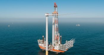 RWE installiert Offshore-Windturbine mit CO2-reduziertem Stahl­turm und recycelbaren (Foto: RWE. Niklas Marc)